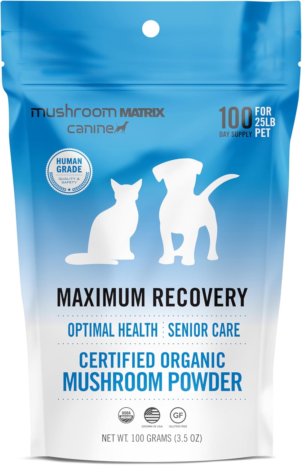 OM - Om Mushroom Matrix Pet Maximum Recovery 100Gr. - The Red Vitamin MX - Suplementos Herbales Para Perros - {{ shop.shopifyCountryName }}