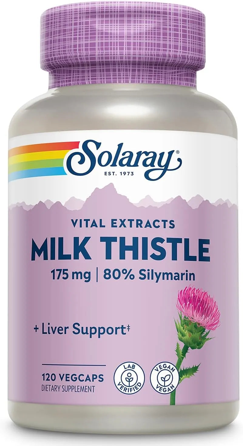 SOLARAY - Solaray Milk Thistle Seed Extract 175Mg. 120 Capsulas - The Red Vitamin MX - Suplementos Alimenticios - {{ shop.shopifyCountryName }}