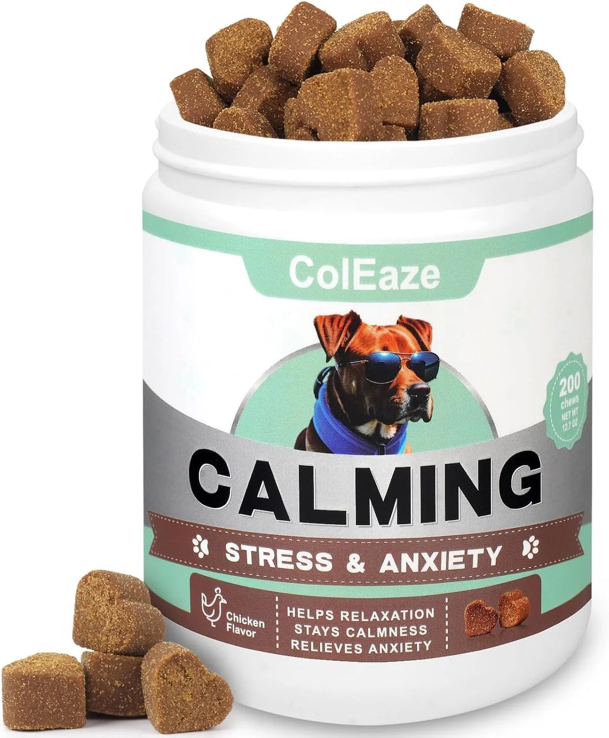 COLEAZE - ColEaze Dog Calming Chews Chicken 200 Masticables - The Red Vitamin MX - Relajantes Para Perros - {{ shop.shopifyCountryName }}