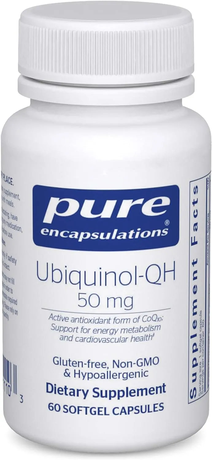 PURE ENCAPSULATIONS - Pure Encapsulations Ubiquinol-QH 50Mg. 60 Capsulas Blandas - The Red Vitamin MX - Suplementos Alimenticios - {{ shop.shopifyCountryName }}