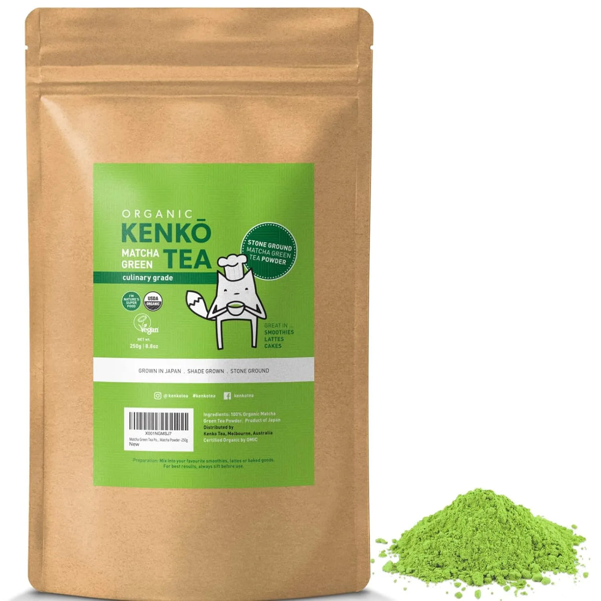 KENKO - Kenko Matcha Green Tea Powder Culinary Grade 250Gr. - The Red Vitamin MX - Suplementos Alimenticios - {{ shop.shopifyCountryName }}