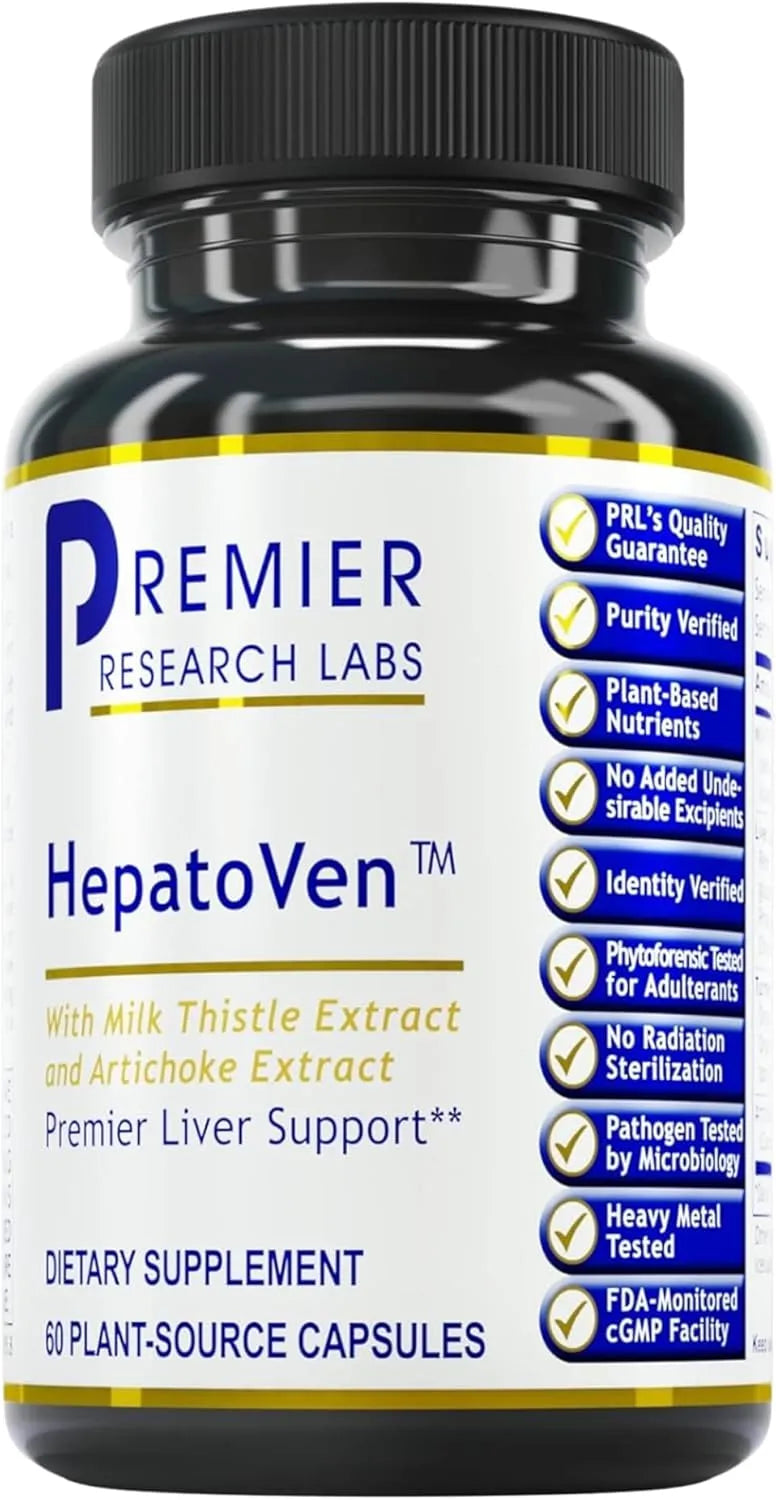 PREMIER RESEARCH LABS - Premier Research Labs HepatoVen Milk Thistle Liver Support 60 Capsulas - The Red Vitamin MX - Suplementos Alimenticios - {{ shop.shopifyCountryName }}