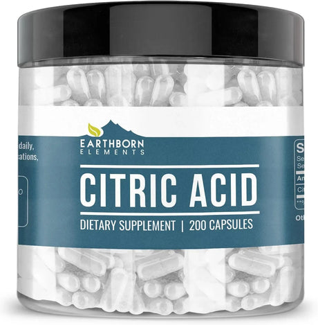 EARTHBORN ELEMENTS - Earthborn Elements Citric Acid 200 Capsulas - The Red Vitamin MX - Suplementos Alimenticios - {{ shop.shopifyCountryName }}