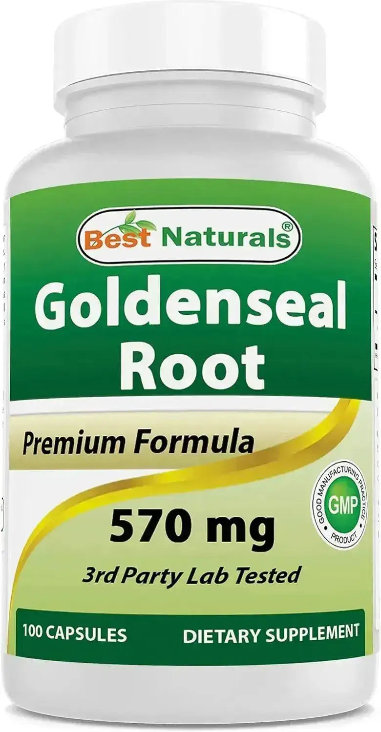 BEST NATURALS - Best Naturals Goldenseal Root 570Mg. 100 Capsulas - The Red Vitamin MX - Suplementos Alimenticios - {{ shop.shopifyCountryName }}