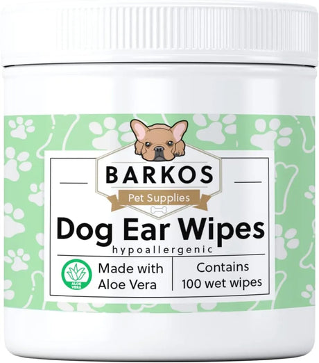 BARKOS - BARKOS Dog Ear Cleaner Wipes 100 Toallitas - The Red Vitamin MX - Cuidado Del Oído De Perros - {{ shop.shopifyCountryName }}