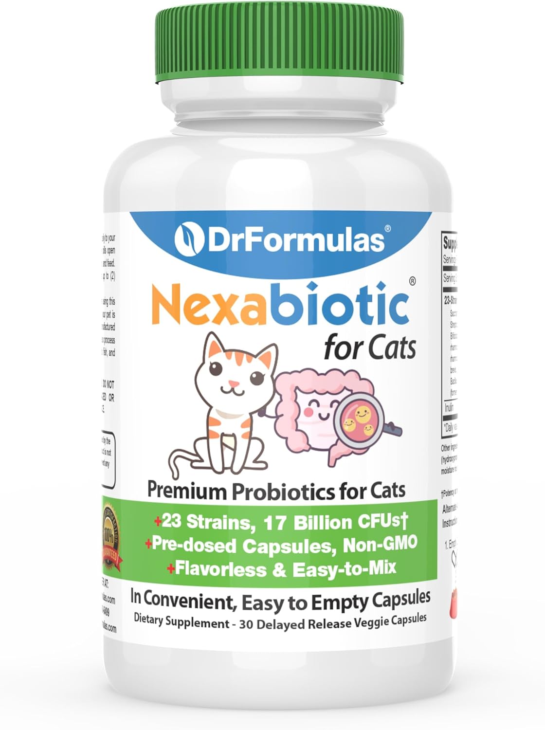 DrFormulas Nexabiotic Probiotics for Cats Powder 30 Capsulas
