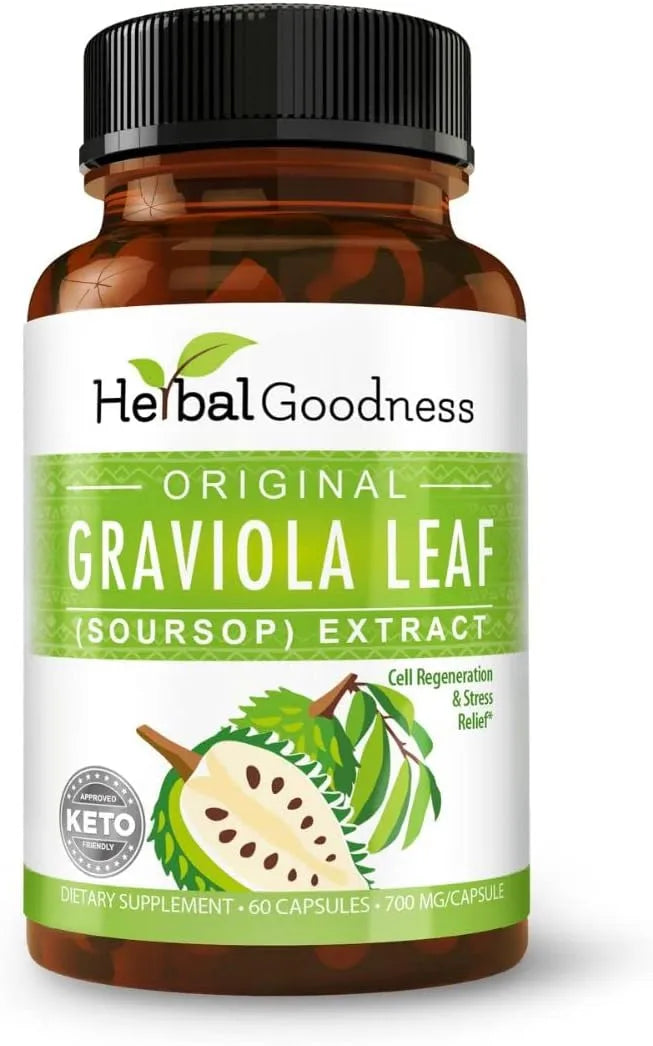 HERBAL GOODNESS - Herbal Goodness Graviola Soursop 700Mg. 60 Capsulas - The Red Vitamin MX - Suplementos Alimenticios - {{ shop.shopifyCountryName }}