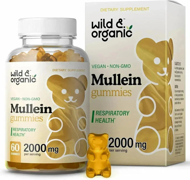 WILD & ORGANIC - Wild & Organic Mullein Gummies 2000Mg. 60 Gomitas - The Red Vitamin MX - Suplementos Alimenticios - {{ shop.shopifyCountryName }}
