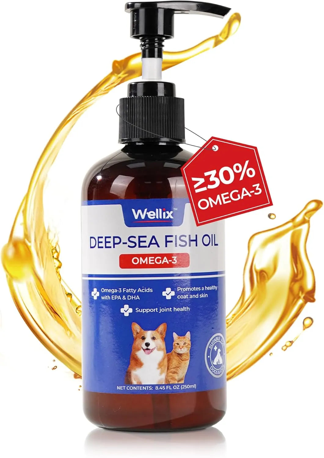 WELLIX - Wellix Omega 3 Fish Oil for Dogs 250Ml. - The Red Vitamin MX - Aceite De Pescado Para Perros - {{ shop.shopifyCountryName }}