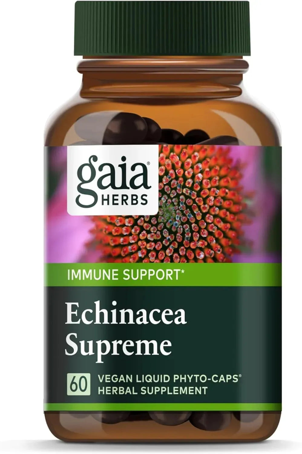 GAIA HERBS - Gaia Herbs Echinacea Supreme 60 Capsulas - The Red Vitamin MX - Suplementos Alimenticios - {{ shop.shopifyCountryName }}