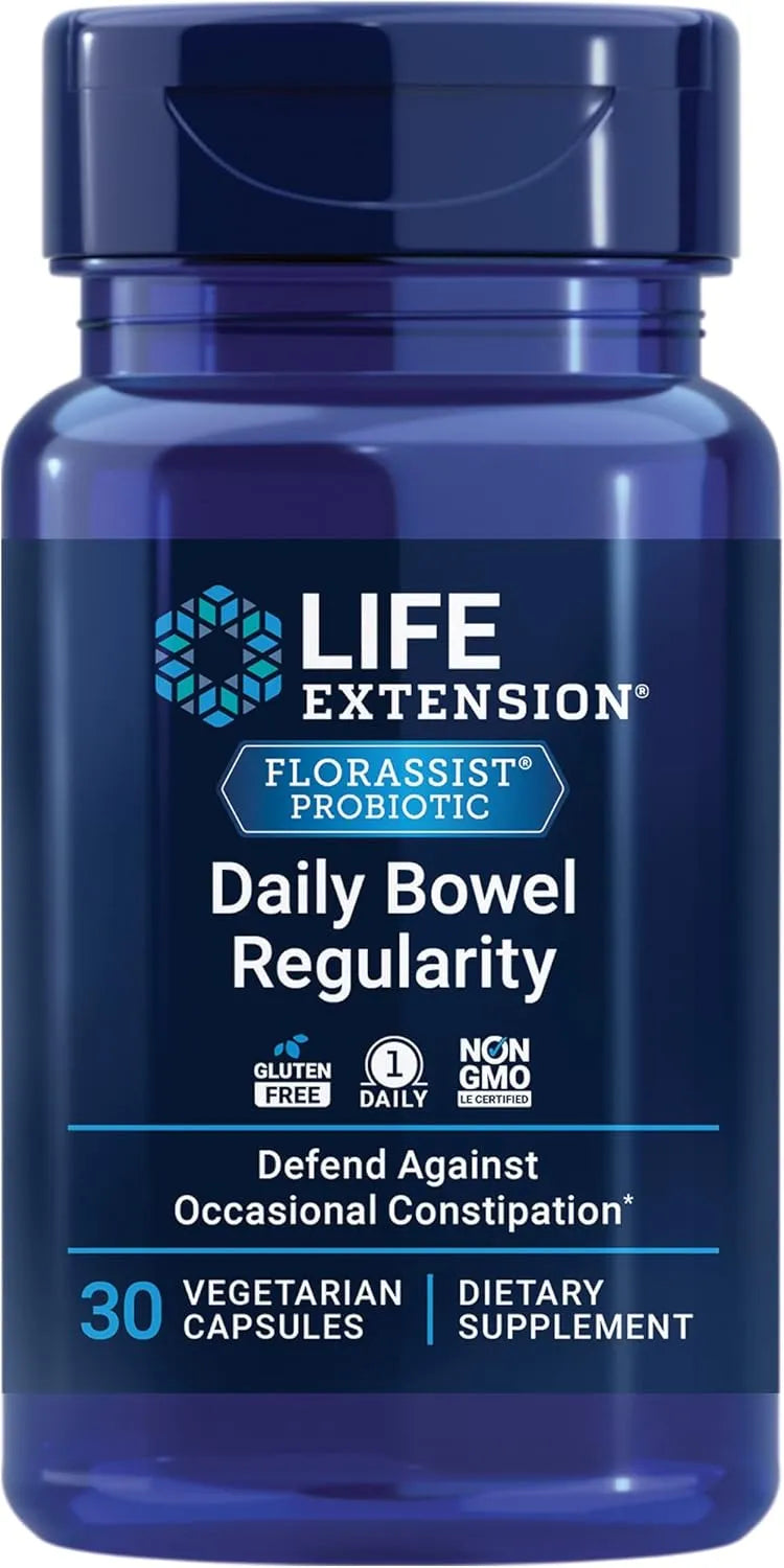 LIFE EXTENSION - Life Extension FLORASSIST Daily Bowel Regularity 30 Capsulas - The Red Vitamin MX - Suplementos Alimenticios - {{ shop.shopifyCountryName }}