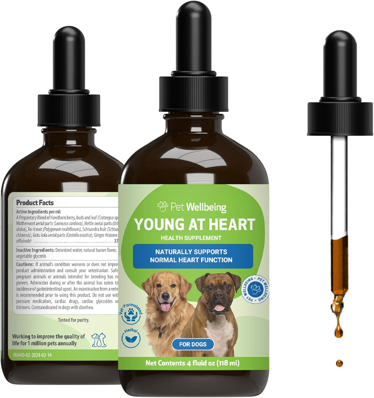 Pet Wellbeing Young at Heart for Dogs 4 Fl.Oz.