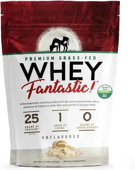 FANTASTIC NUTRITION - Fantastic Nutrition Natural Grass Fed Whey Protein Powder Unflavored 1055Gr. - The Red Vitamin MX - Suplementos Alimenticios - {{ shop.shopifyCountryName }}