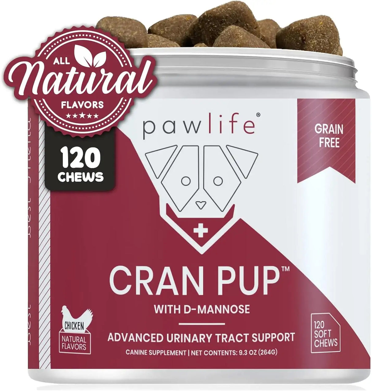 PAWLIFE - Pawlife Cranberry Supplements for Dogs 120 Masticables - The Red Vitamin MX - Salud De Tracto Urinario Para Perros - {{ shop.shopifyCountryName }}