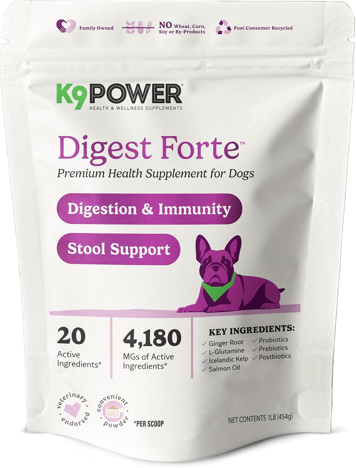 K9 Power Digest Forte for Dogs 454Gr.