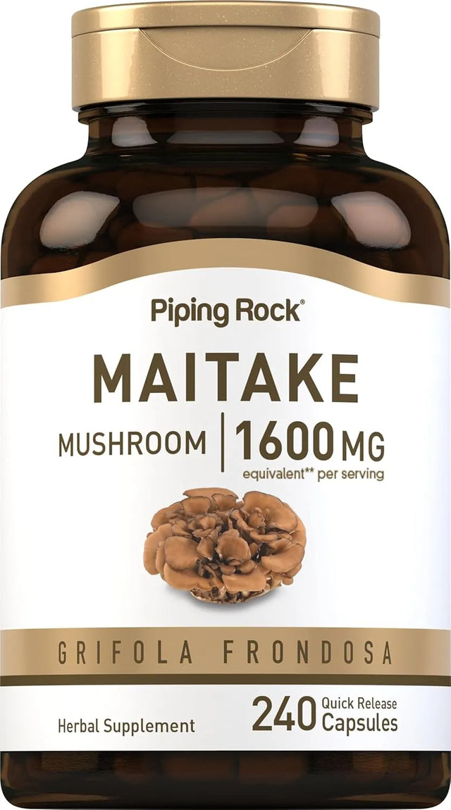 PIPING ROCK - Piping Rock Maitake Mushroom Extract 1600Mg. 240 Capsulas - The Red Vitamin MX - Suplementos Alimenticios - {{ shop.shopifyCountryName }}