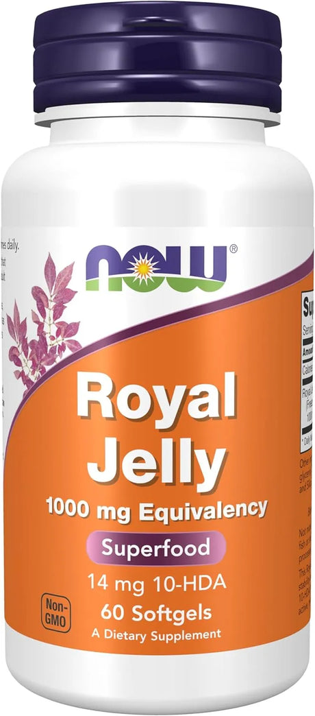 NOW SUPPLEMENTS - NOW Foods Supplements Royal Jelly 1000Mg. 60 Capsulas Blandas - The Red Vitamin MX - Suplementos Alimenticios - {{ shop.shopifyCountryName }}
