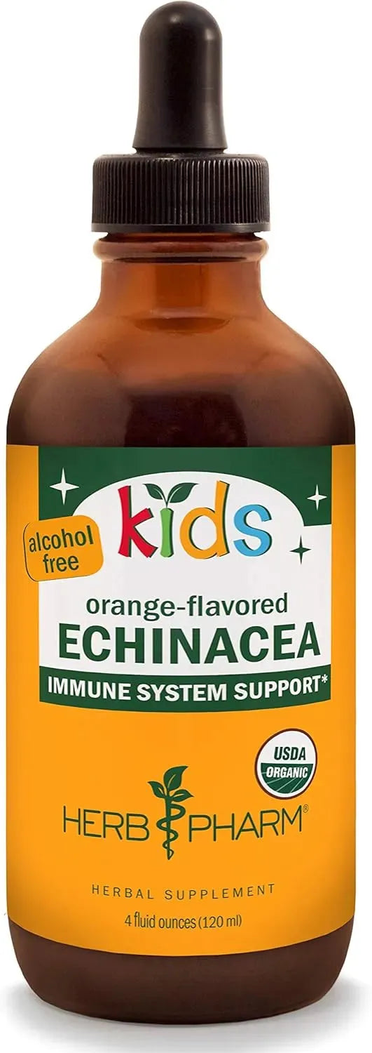 HERB PHARM - Herb Pharm Kids Certified-Organic Alcohol-Free Echinacea Glycerite Liquid Extract 4 Fl.Oz. - The Red Vitamin MX - Suplementos Alimenticios - {{ shop.shopifyCountryName }}