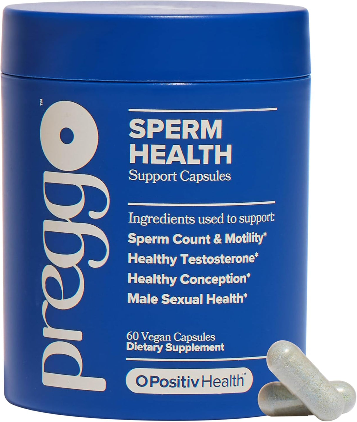O Positiv Preggo Sperm Health Capsules for Men 60 Capsulas