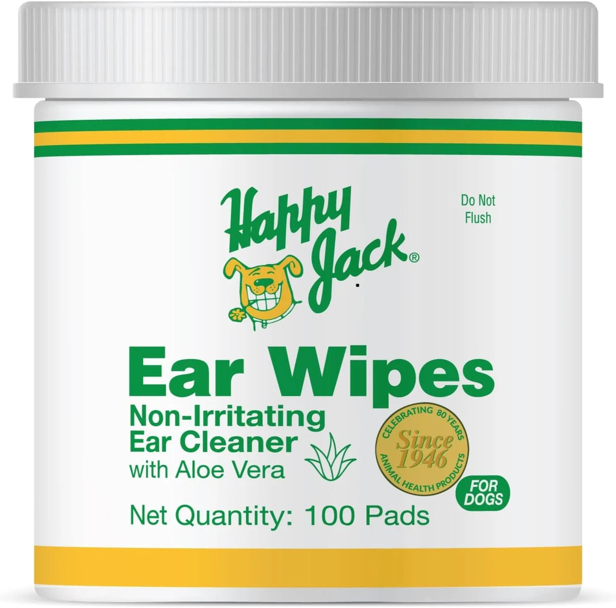 HAPPY JACK - HAPPY JACK Dog Ear Wipes with Aloe 100 Toallitas - The Red Vitamin MX - Cuidado Del Oído De Perros - {{ shop.shopifyCountryName }}