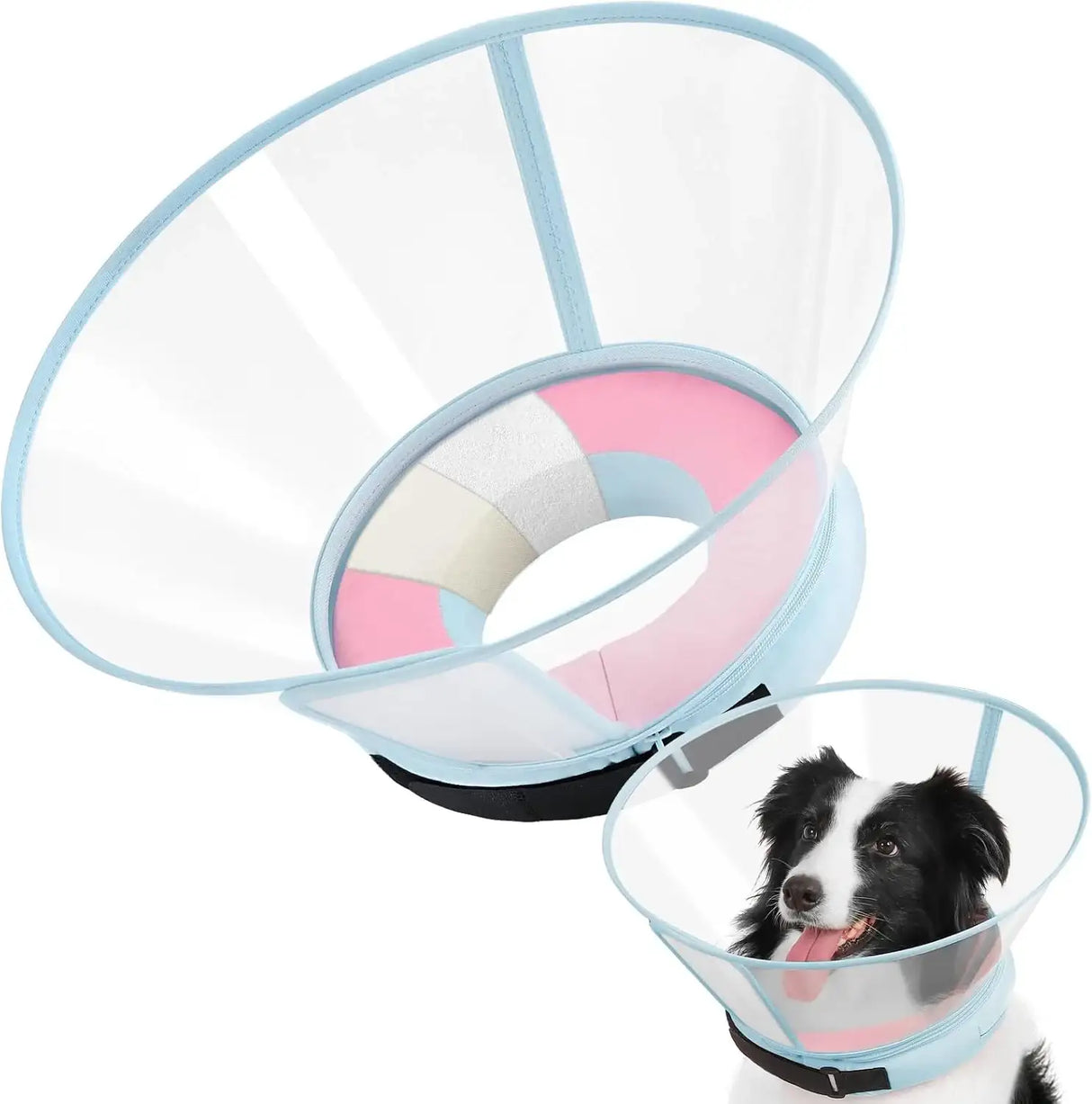 ICOYEA - ICOYEA Sponge Core Dog Cone PINK Size 2 Neck: 8.7"- 10.7" - The Red Vitamin MX - Collares y Conos De Recuperación Para Perros - {{ shop.shopifyCountryName }}