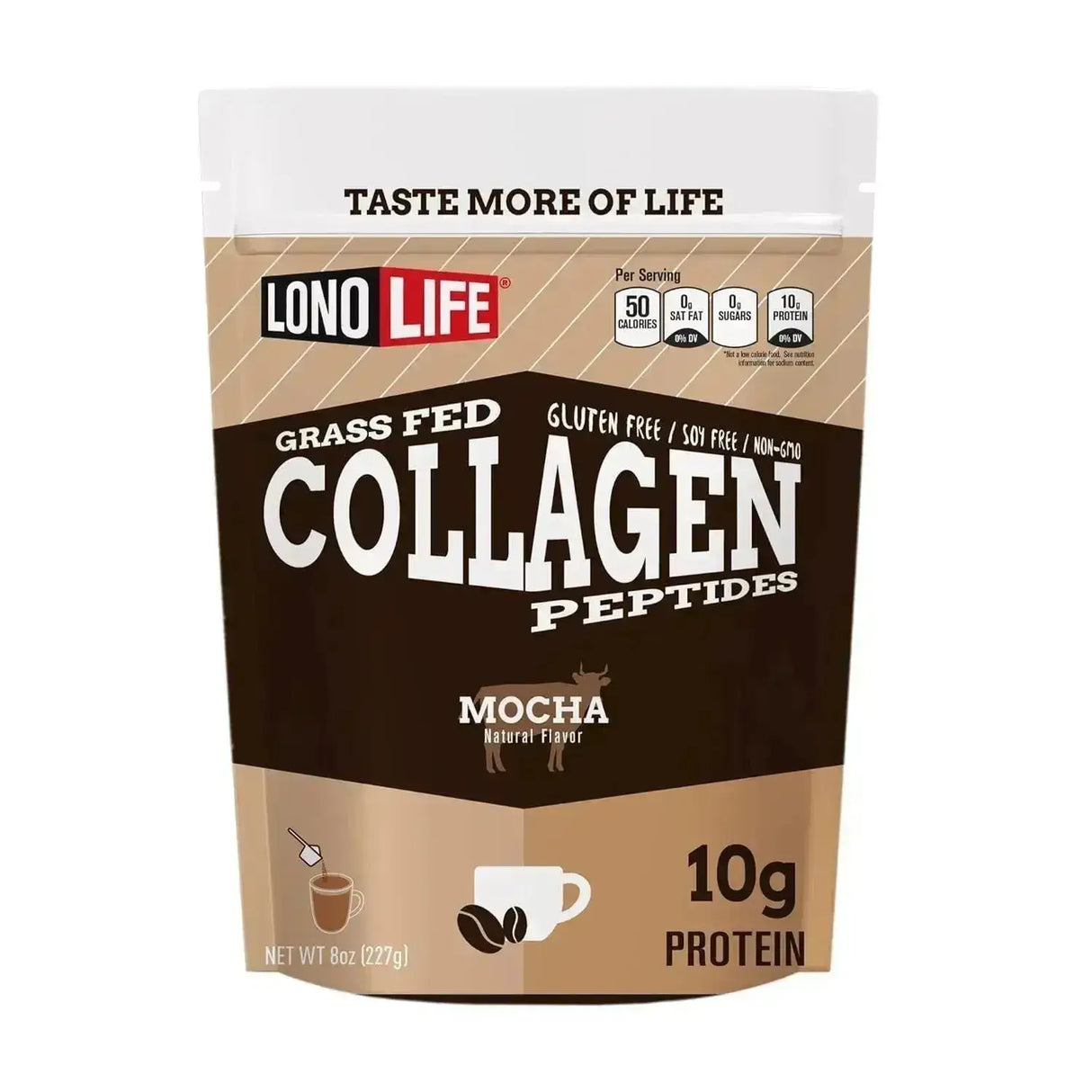 LONOLIFE - LonoLife Mocha Collagen Peptides 227Gr. - The Red Vitamin MX - Suplementos Alimenticios - {{ shop.shopifyCountryName }}