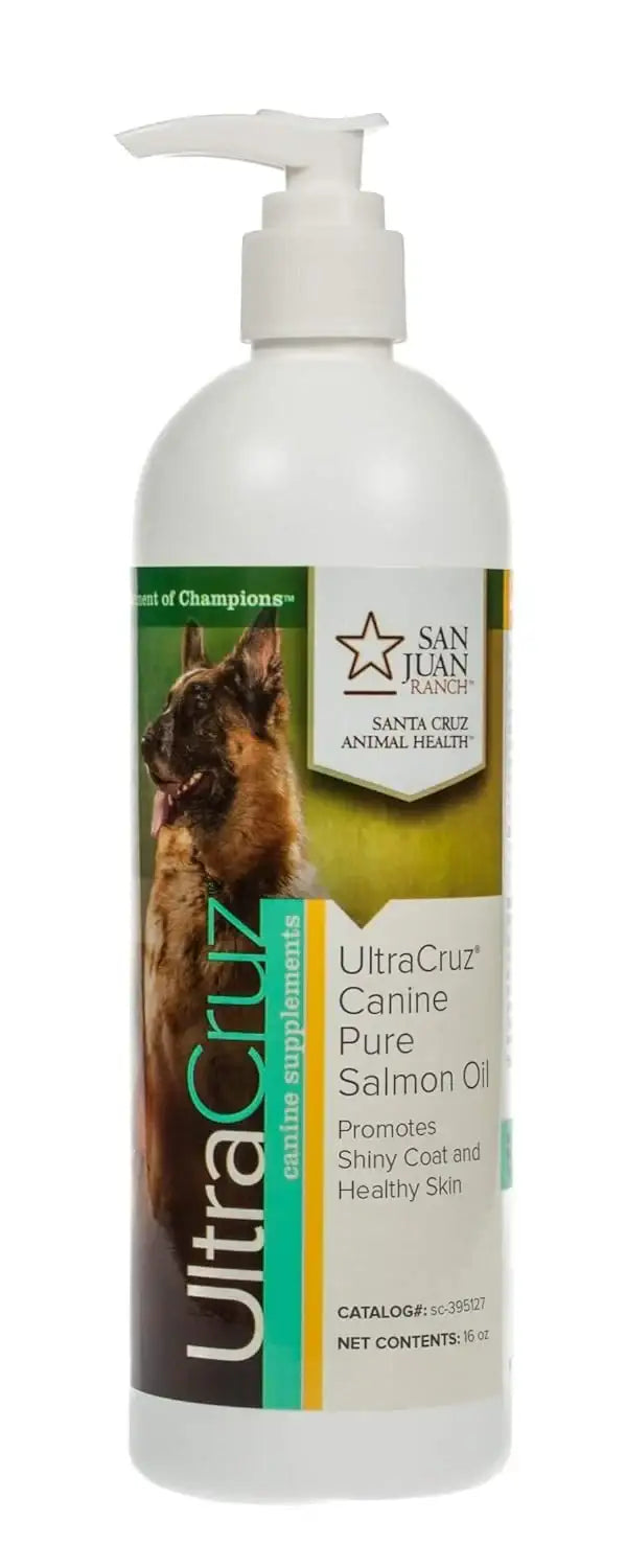 ULTRACRUZ - UltraCruz Canine Pure Salmon Oil Supplement for Dogs 16 Fl.Oz. - The Red Vitamin MX - Aceite De Pescado Para Perros - {{ shop.shopifyCountryName }}