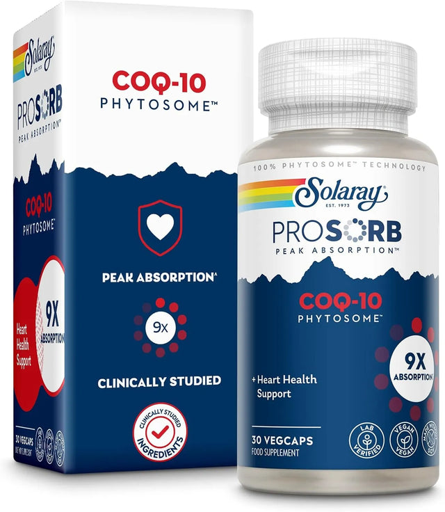 SOLARAY - SOLARAY CoQ-10 Phytosome 30 Capsulas - The Red Vitamin MX - Suplementos Alimenticios - {{ shop.shopifyCountryName }}