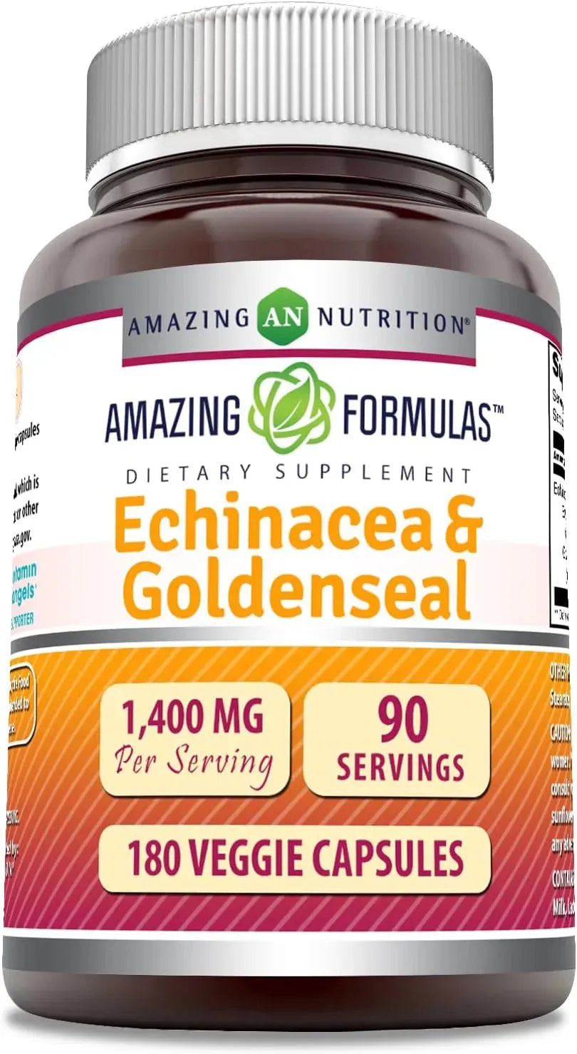 AMAZING FORMULAS - Amazing Formulas Echinacea & Goldenseal 1400Mg. 180 Capsulas - The Red Vitamin MX - Suplementos Alimenticios - {{ shop.shopifyCountryName }}