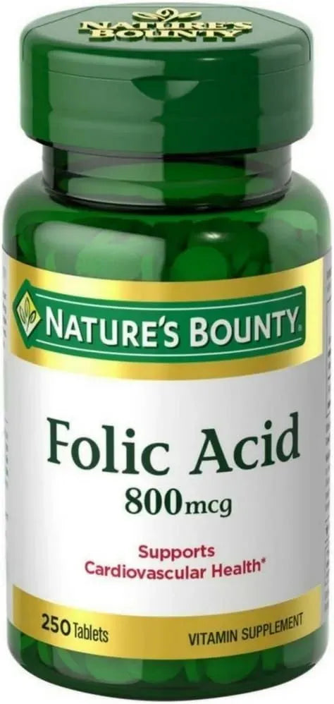 NATURE'S BOUNTY - Nature's Bounty Folic Acid 800mcg 250 Tabletas - The Red Vitamin MX - Suplementos Alimenticios - {{ shop.shopifyCountryName }}