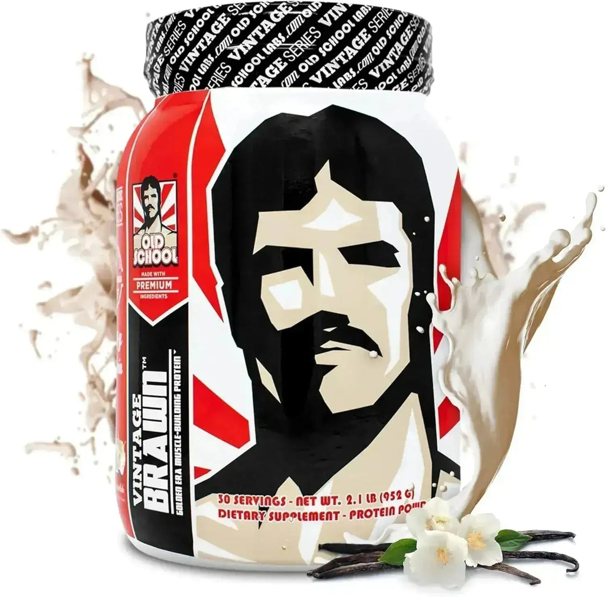 OLD SCHOOL - Old School Labs Vintage Brawn Muscle-Building Protein Powder Vanilla Milkshake 952Gr. - The Red Vitamin MX - Suplementos Alimenticios - {{ shop.shopifyCountryName }}