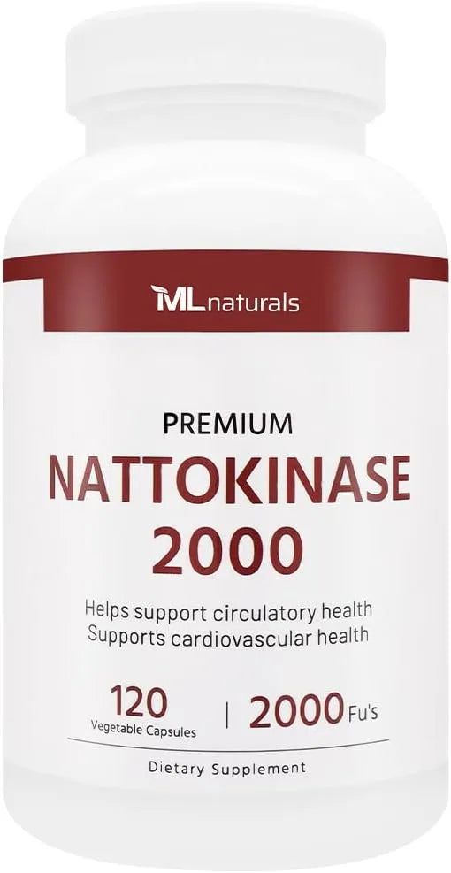 ML NATURALS - ML Naturals Premium Nattokinase 2000 FU 120 Capsulas - The Red Vitamin MX - Suplementos Alimenticios - {{ shop.shopifyCountryName }}