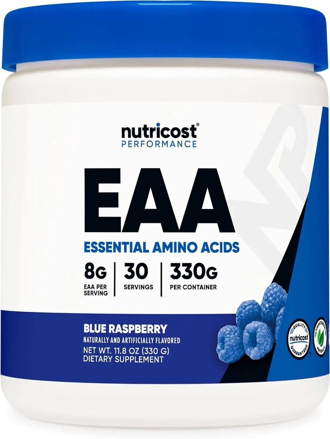 NUTRICOST - Nutricost EAA Powder 30 Servicios Blue Raspberry 330Gr. - The Red Vitamin MX - Suplementos Alimenticios - {{ shop.shopifyCountryName }}