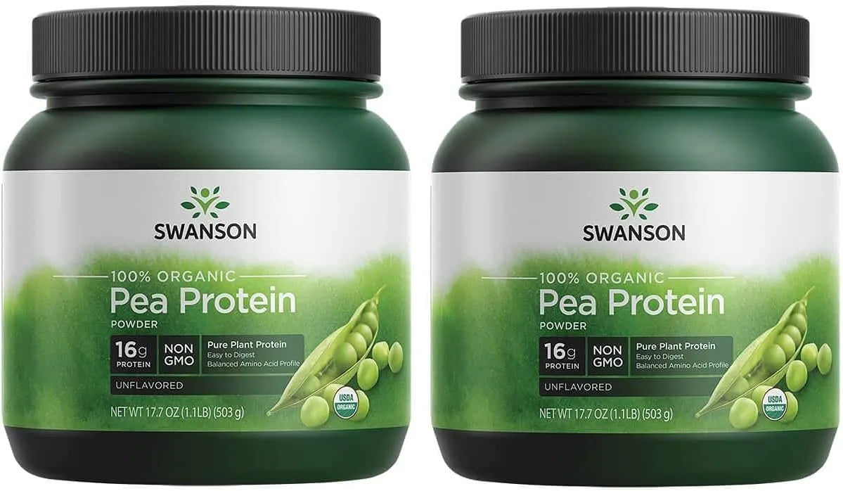 SWANSON - Swanson 100% Certified Organic Pea Protein Powder 503Gr. 2 Pack - The Red Vitamin MX - Suplementos Alimenticios - {{ shop.shopifyCountryName }}