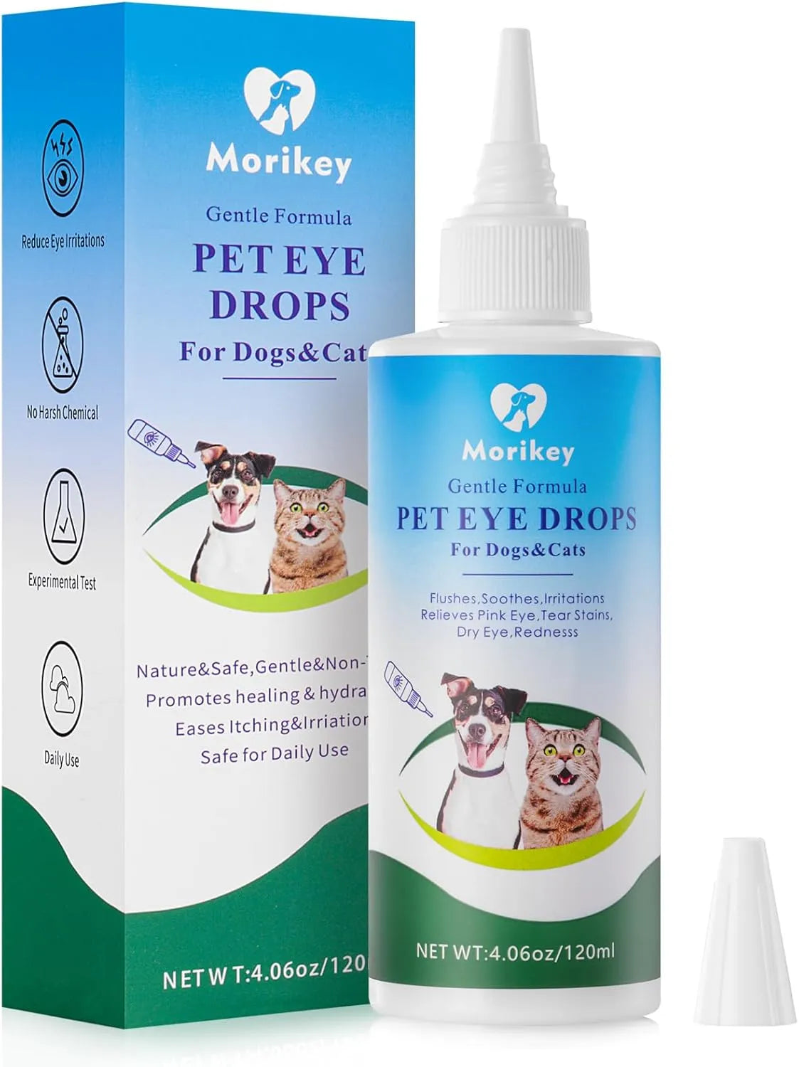 MORIKEY - Morikey Pet Eye Drops 120Ml. - The Red Vitamin MX - Cuidado De Los Ojos De Los Perros - {{ shop.shopifyCountryName }}