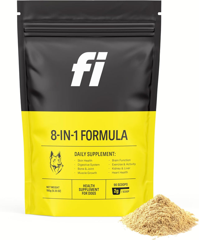 FI - Fi 8-in-1 Dog Supplement Powder 90 Servicios 180Gr. - The Red Vitamin MX - Suplementos Herbales Para Perros - {{ shop.shopifyCountryName }}