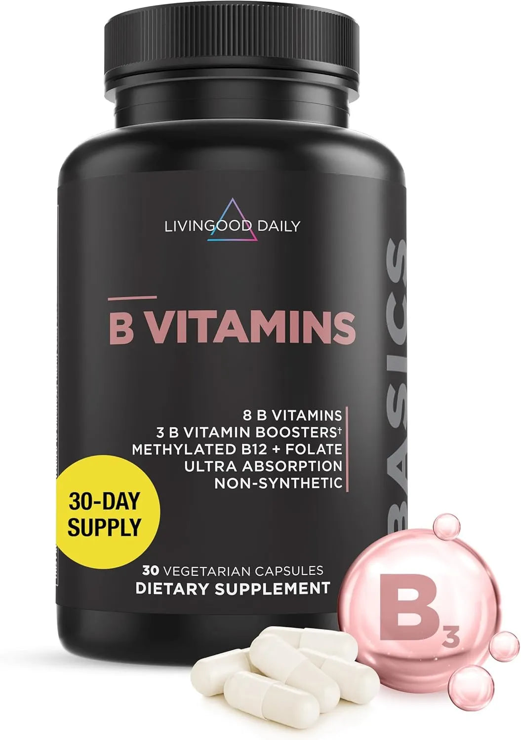 LIVINGOOD DAILY - Livingood Daily Vitamin B Complex 30 Capsulas - The Red Vitamin MX - Suplementos Alimenticios - {{ shop.shopifyCountryName }}