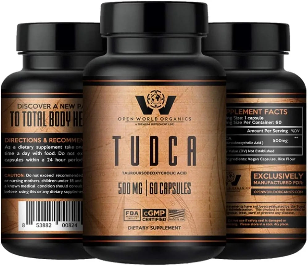 OPEN WORLD ORGANICS - Open World Organics TUDCA 500Mg. 60 Capsulas - The Red Vitamin MX - Suplementos Alimenticios - {{ shop.shopifyCountryName }}