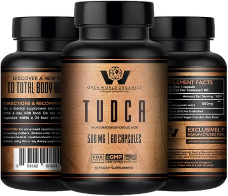 OPEN WORLD ORGANICS - Open World Organics TUDCA 500Mg. 60 Capsulas - The Red Vitamin MX - Suplementos Alimenticios - {{ shop.shopifyCountryName }}