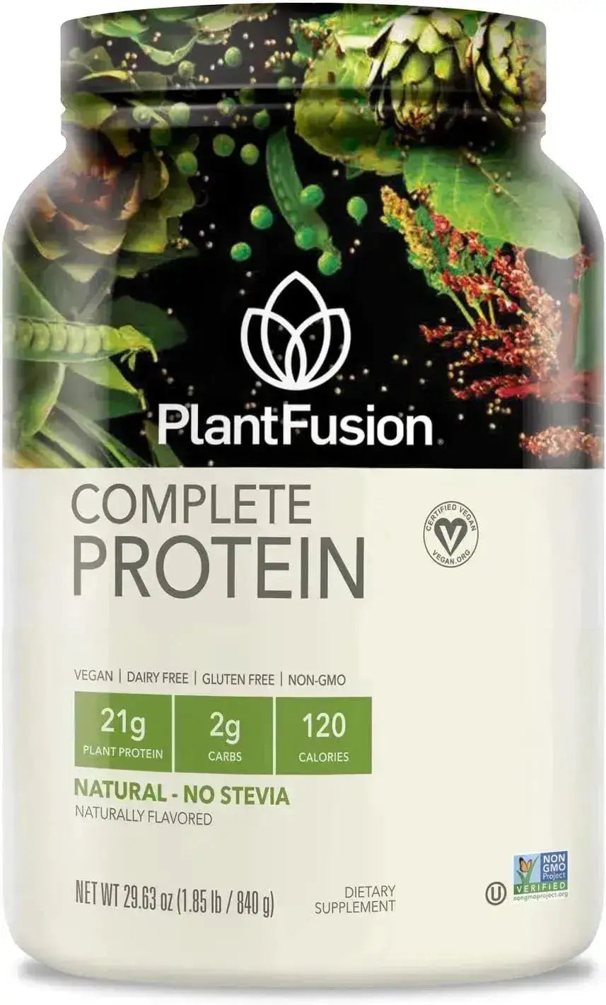 PLANTFUSION - PlantFusion Complete Vegan Protein Powder Natural-No Stevia 840Gr. - The Red Vitamin MX - Suplementos Alimenticios - {{ shop.shopifyCountryName }}