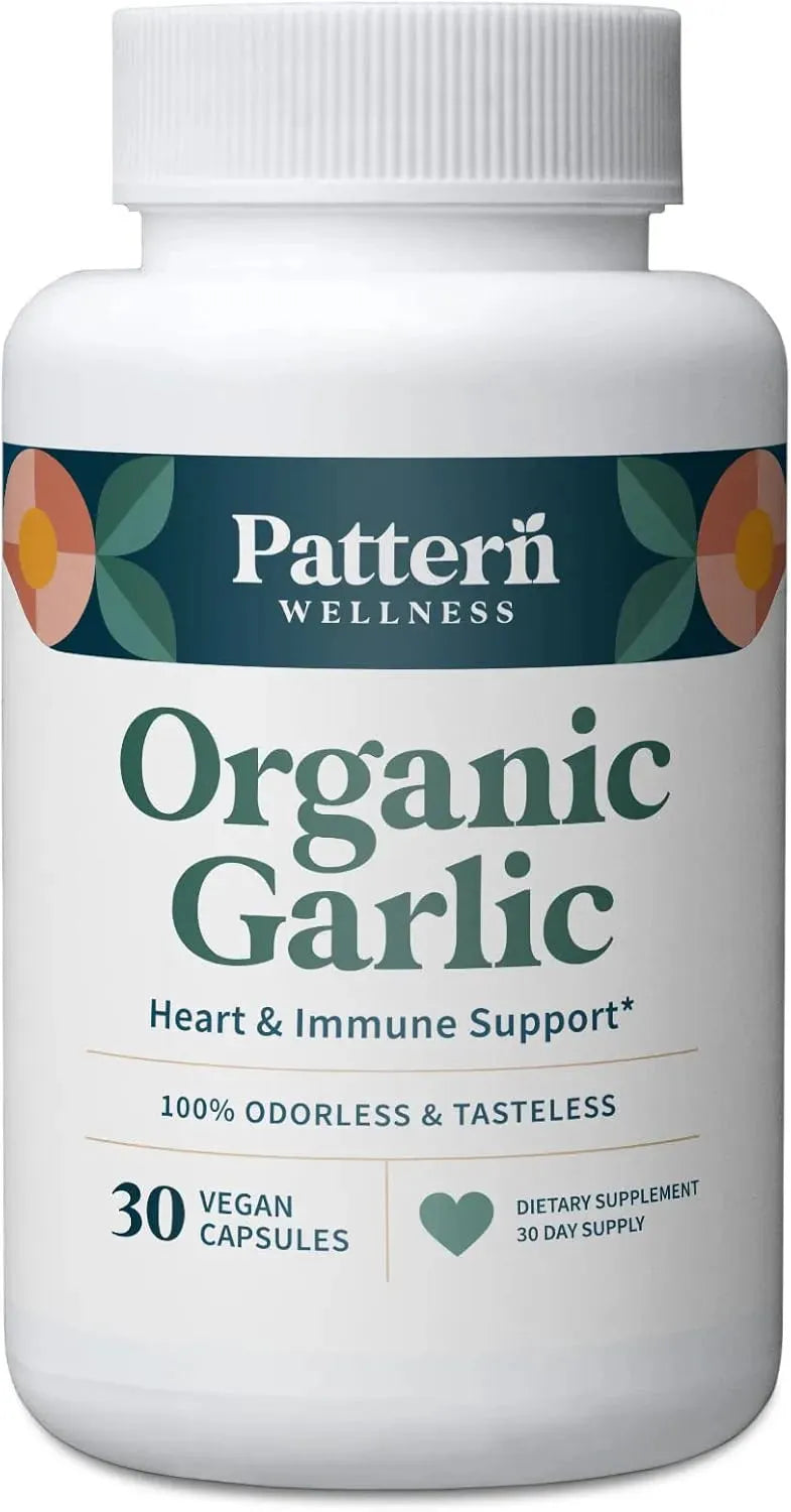 PATTERN WELLNESS - Pattern Wellness Odorless Organic Garlic 1000Mg. 30 Capsulas - The Red Vitamin MX - Suplementos Alimenticios - {{ shop.shopifyCountryName }}