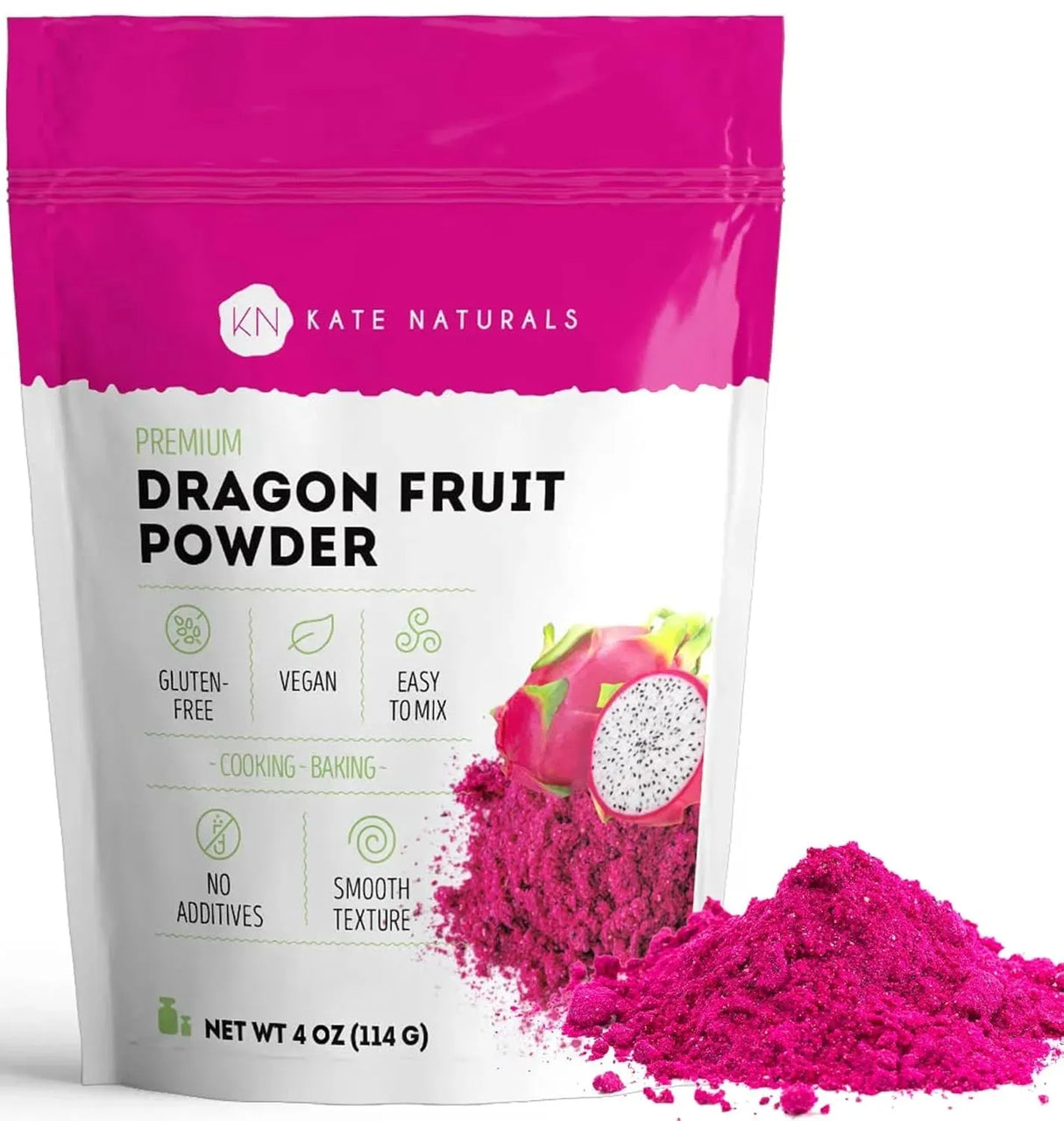 KATE NATURALS - Kate Naturals Dragon Fruit Powder 114Gr. - The Red Vitamin MX - Suplementos Alimenticios - {{ shop.shopifyCountryName }}