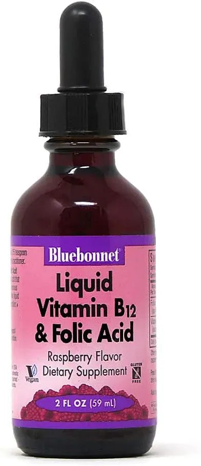 BLUEBONNET NUTRITION - Bluebonnet Nutrition Liquid Vitamin B12 & Folic Acid 2 Fl.Oz. - The Red Vitamin MX - Suplementos Alimenticios - {{ shop.shopifyCountryName }}