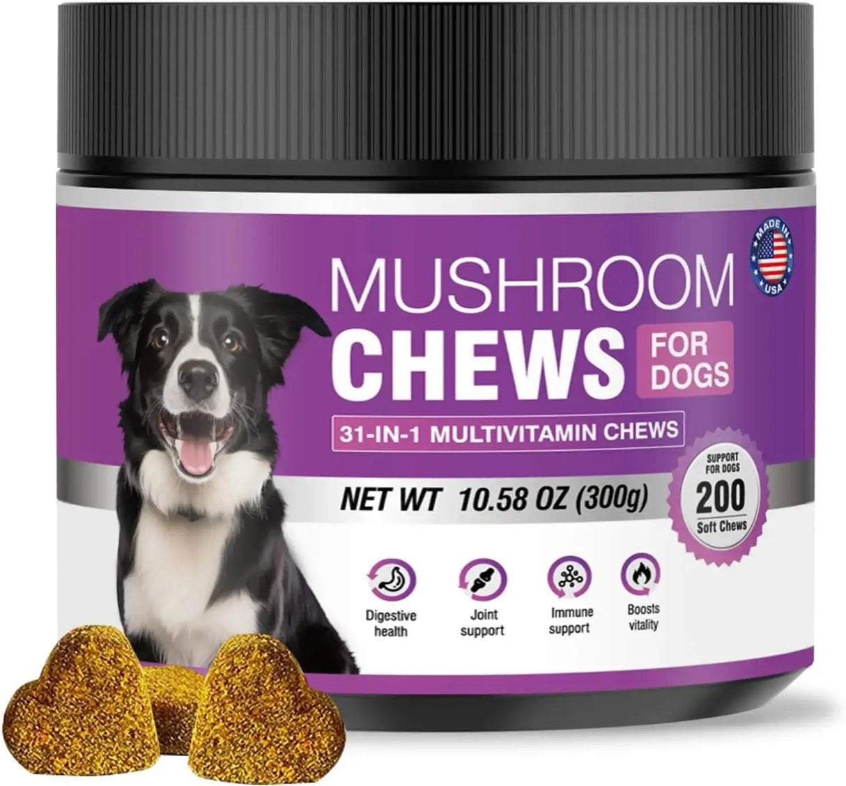 TTIXRL - TTIXRL Turkey Tail Mushroom for Dogs 200 Masticables - The Red Vitamin MX - Suplementos Herbales Para Perros - {{ shop.shopifyCountryName }}