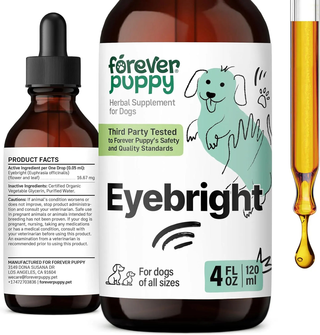 FOREVER PUPPY - Forever Puppy Eyebright Drops for Dogs 4 Fl.Oz. - The Red Vitamin MX - Cuidado De Los Ojos De Los Perros - {{ shop.shopifyCountryName }}