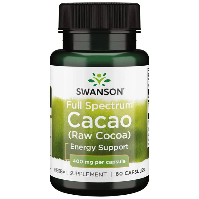 SWANSON - Swanson Full Spectrum Cacao 400Mg. 60 Capsulas - The Red Vitamin MX - Suplementos Alimenticios - {{ shop.shopifyCountryName }}