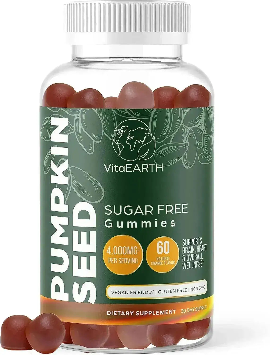 VITAEARTH - VitaEARTH Pumpkin Seed Oil Gummies 60 Gomitas - The Red Vitamin MX - Suplementos Alimenticios - {{ shop.shopifyCountryName }}