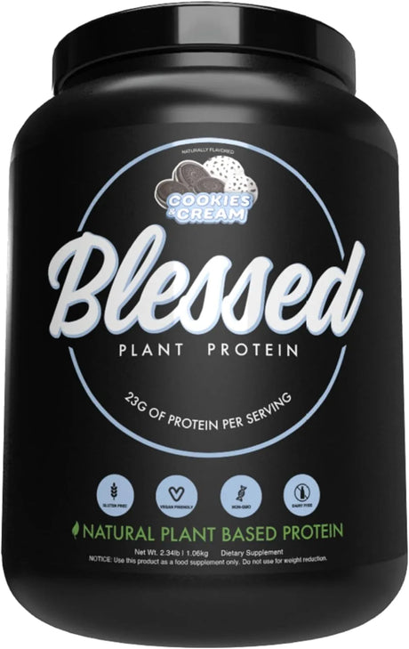 BLESSED - Blessed Vegan Protein Powder 23g of Pea Protein Cookies & Cream 1.06 Kg. - The Red Vitamin MX - Suplementos Alimenticios - {{ shop.shopifyCountryName }}