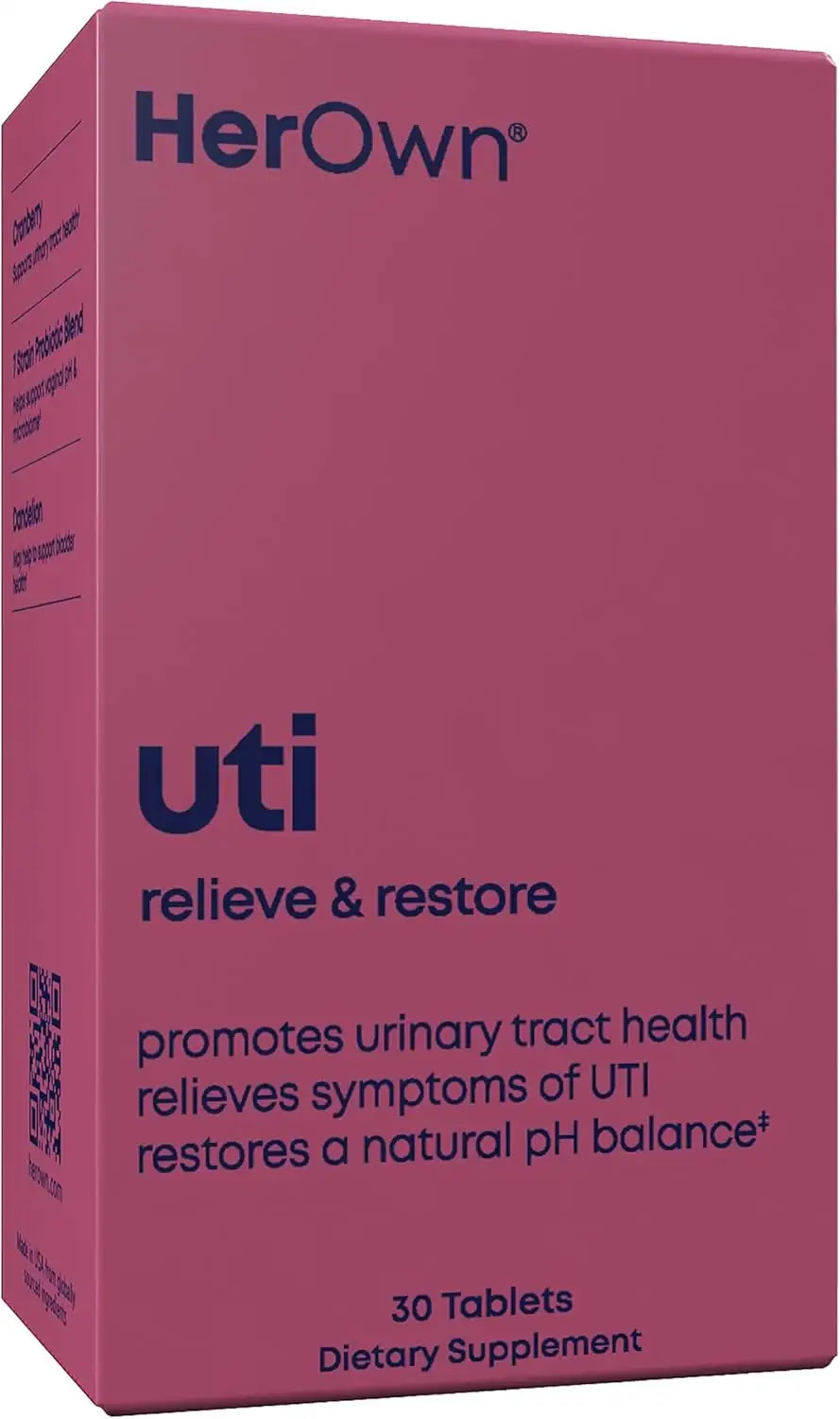 HER OWN - her own UTI Promotes Urinary Health 30 Tabletas - The Red Vitamin MX - Suplementos Alimenticios - {{ shop.shopifyCountryName }}
