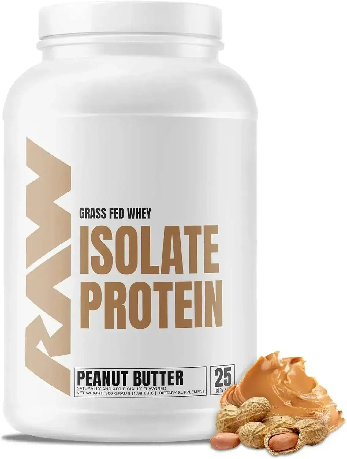 RAW - RAW Whey Isolate Protein Powder Peanut Butter 25 Servicios 900Gr. - The Red Vitamin MX - Suplementos Alimenticios - {{ shop.shopifyCountryName }}